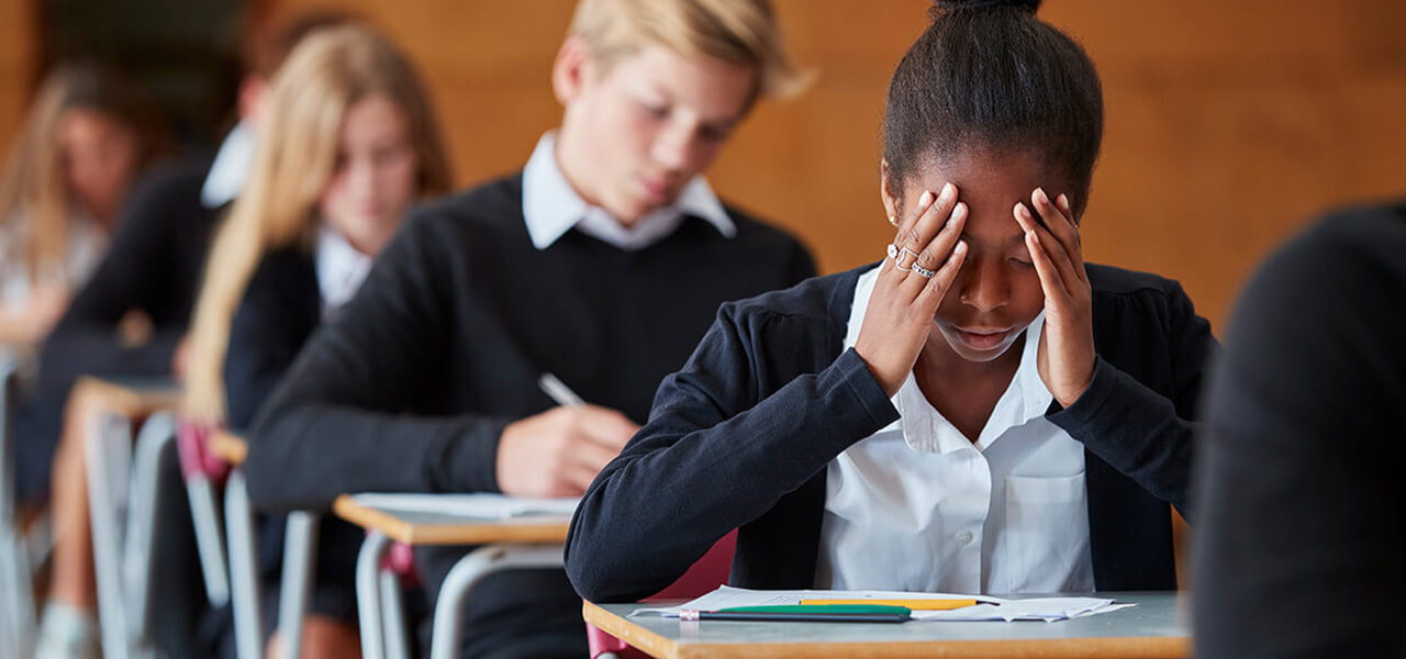 Anxious School Student Teenager