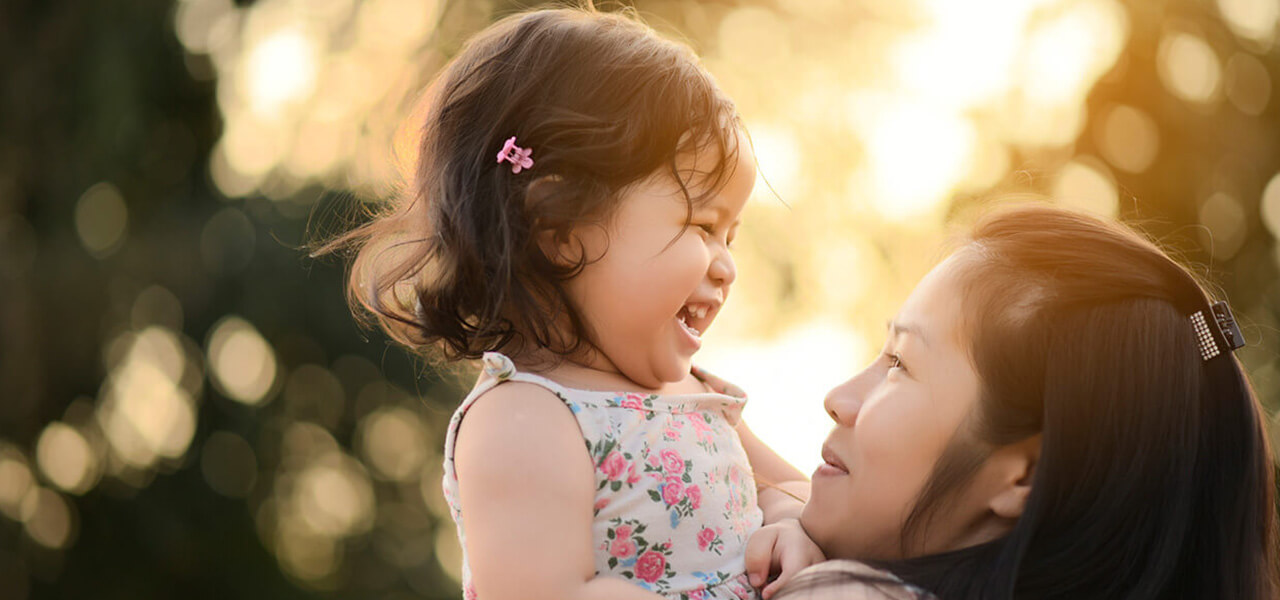 Asian Mum & Toddler Girl