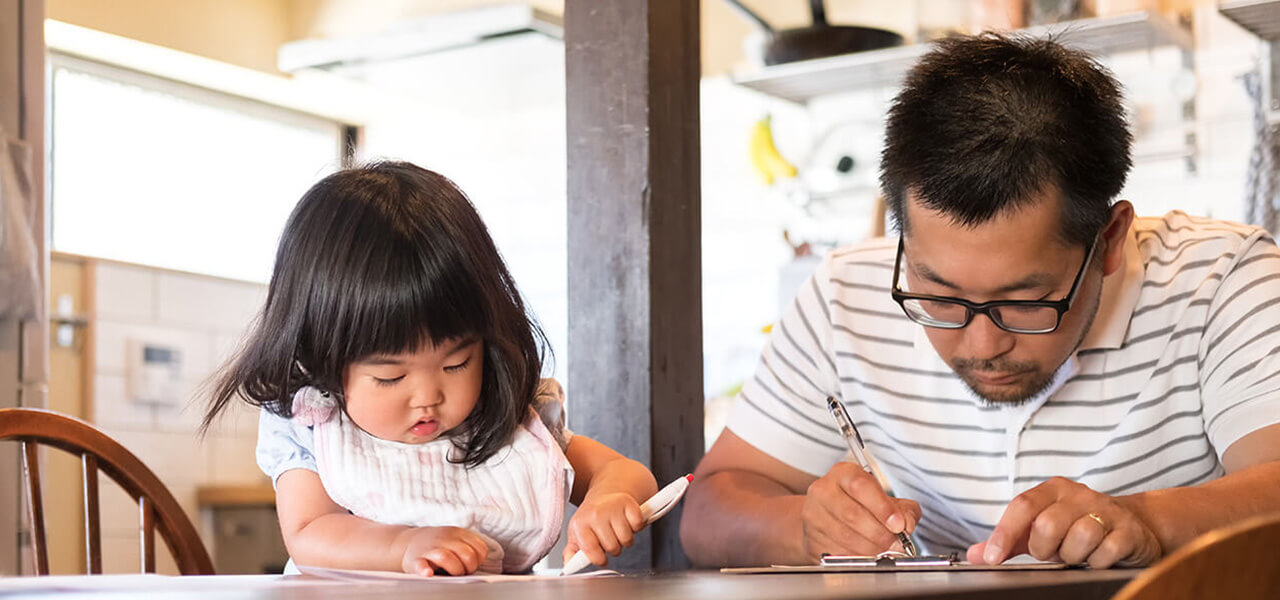 Japanese Dad & Daughter